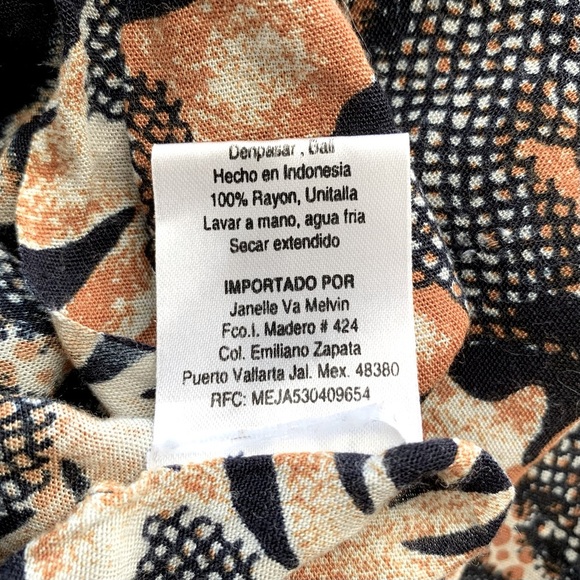 Vintage Pareos Etc Animal Print Beach Cover-Up - Picture 6 of 6